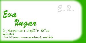 eva ungar business card